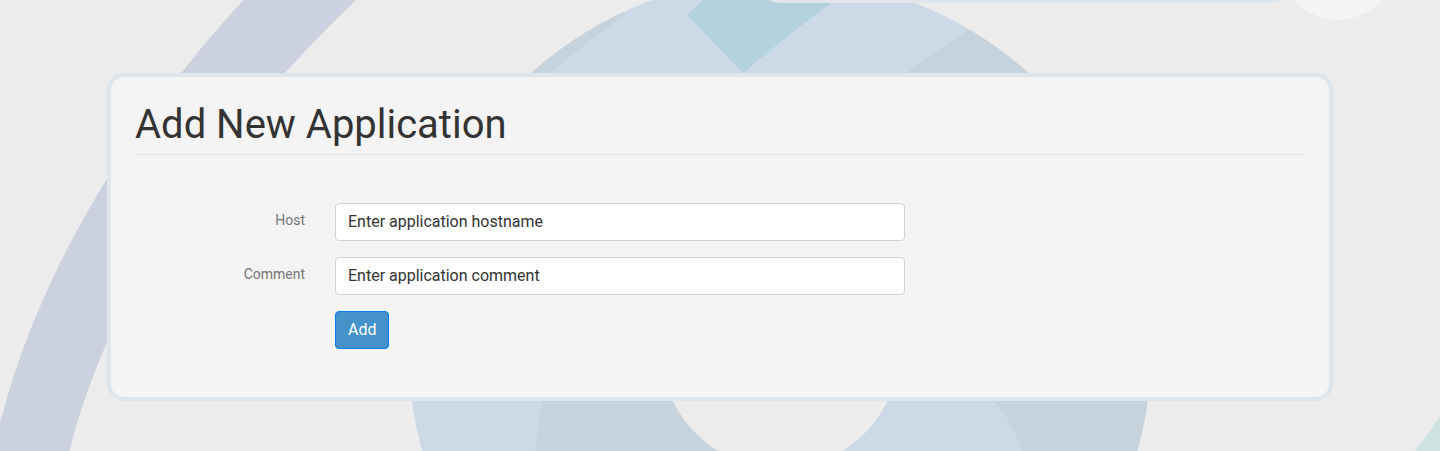Application create