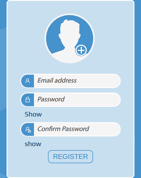 Register screen
