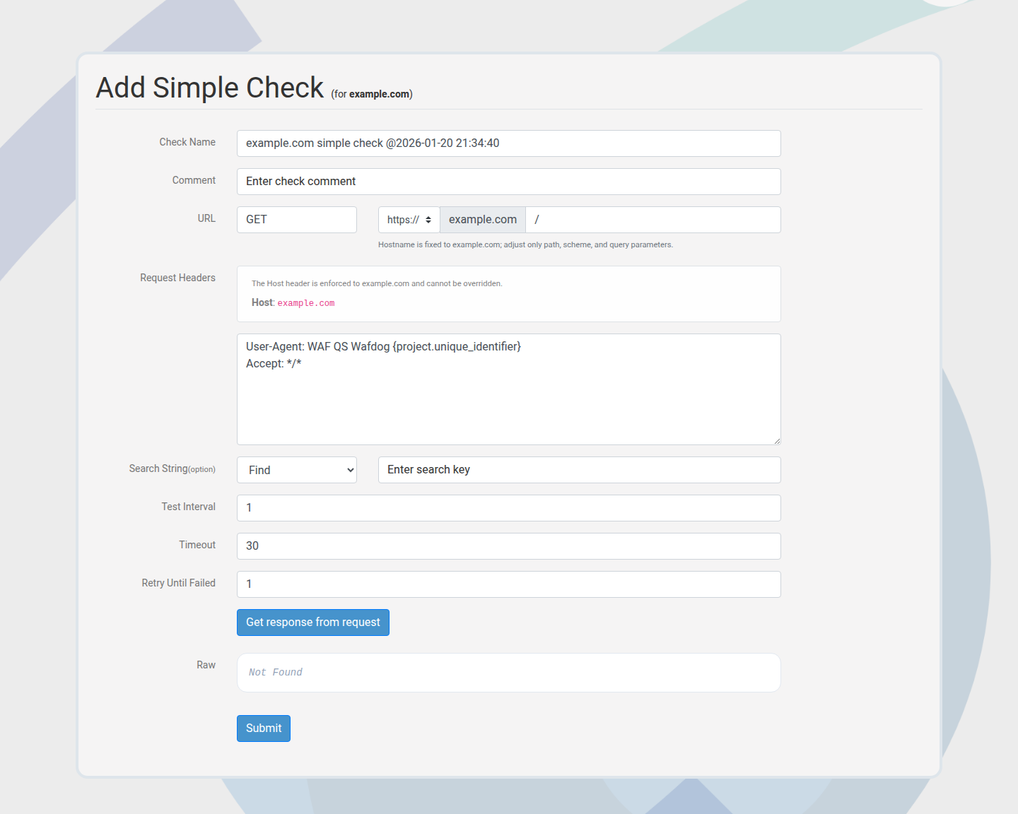Add simple check