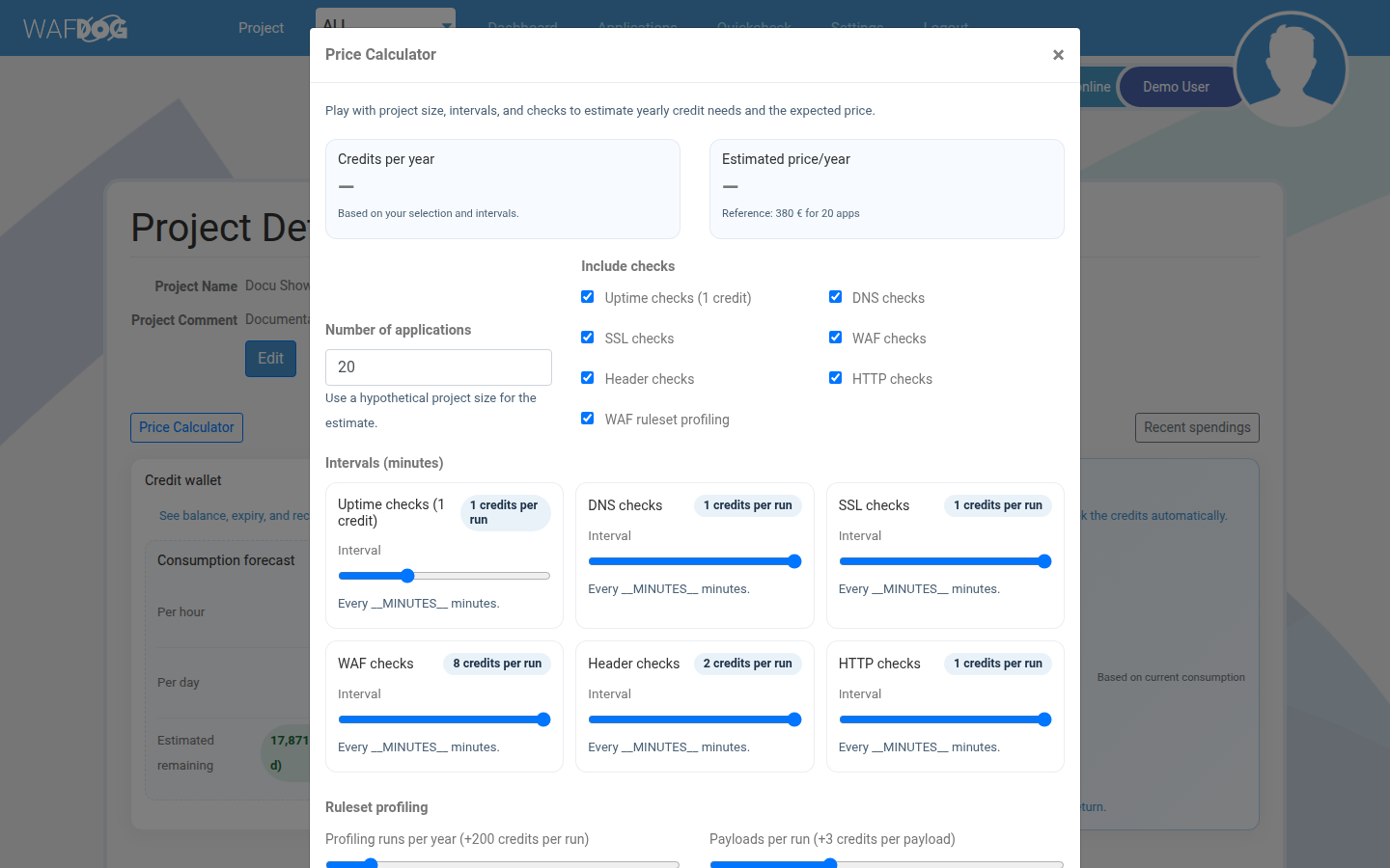 Credit calculator